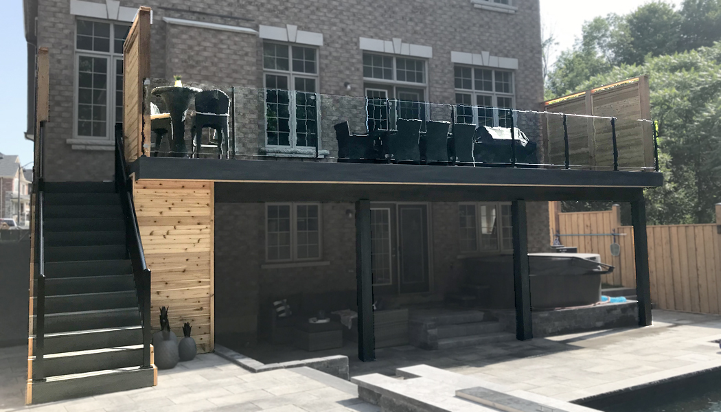 Aluminum+InvisiRail&reg; Composite Deck