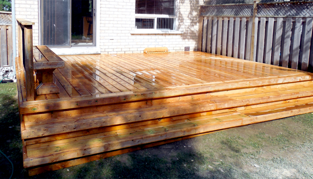 Step Up Deck with Bench