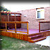 Gossen Vinyl Deck with Curved Bench